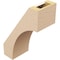 Ekena Millwork 5-inch W x 10-inch D x 14-inch H Westlake Rough Cedar Woodgrain TimberThane Knee Brace, Primed BRCUR05X10X14WTLRCPR - alternate 4